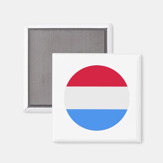 Luxemburgse vlag magneet (Voorkant / Achterkant)