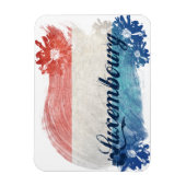 Luxemburgse vlag magneet (Verticaal)