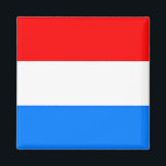 Luxemburgse vlag magneet<br><div class="desc">Vlag van Luxemburg</div>