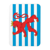 Luxemburgse Vlag Magneet - Rode Leeuw (Verticaal)