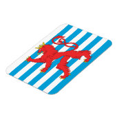 Luxemburgse Vlag Magneet - Rode Leeuw (Linkerzijde)
