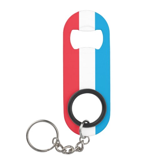 Luxemburgse vlag mini flessenopener (Voorkant)