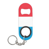 Luxemburgse vlag mini flessenopener (Voorkant)