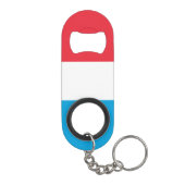 Luxemburgse vlag mini flessenopener (Achterkant)