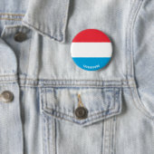 Luxemburgse vlag Patriotic Ronde Button 5,7 Cm (In situ)