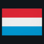 Luxemburgse vlag perfect poster<br><div class="desc">Patriottische vlag van Luxemburg.</div>