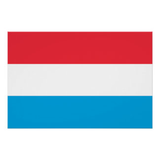 Luxemburgse vlag perfect poster