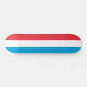 Luxemburgse vlag persoonlijk skateboard (Horizontaal)