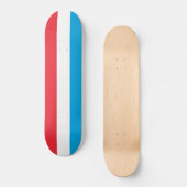 Luxemburgse vlag persoonlijk skateboard (Voorkant)