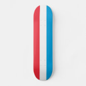 Luxemburgse vlag persoonlijk skateboard (Voorkant)