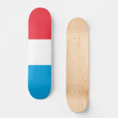 Luxemburgse vlag persoonlijk skateboard (Voorkant)