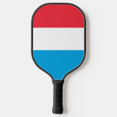 Luxemburgse vlag pickleball paddle (Achterkant)