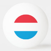Luxemburgse vlag pingpongbal (Voorkant)