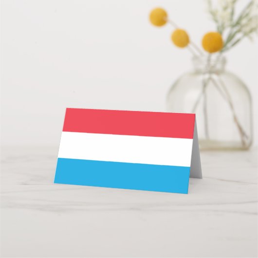 Luxemburgse vlag plaatskaartje (Voorkant)
