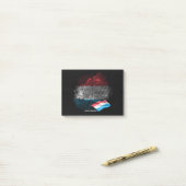 Luxemburgse vlag post-it® notes (Op bureau)