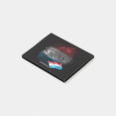 Luxemburgse vlag post-it® notes (Schuin)