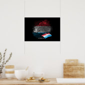 Luxemburgse vlag poster (Keuken)