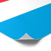 Luxemburgse vlag poster (Hoek)