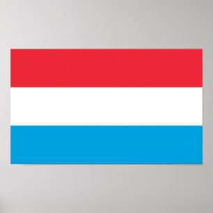 Luxemburgse vlag poster