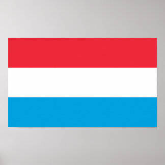Luxemburgse vlag poster