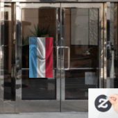 Luxemburgse vlag raamsticker (Kantoordeur)