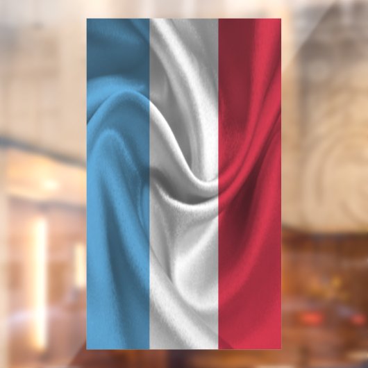 Luxemburgse vlag raamsticker (Vel 2)