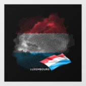 Luxemburgse vlag raamsticker (Vel)