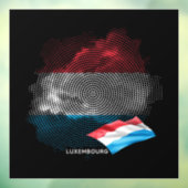Luxemburgse vlag raamsticker (Vel 3)