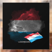 Luxemburgse vlag raamsticker (Vel 2)