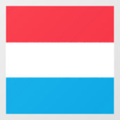 Luxemburgse vlag raamsticker (Vel)