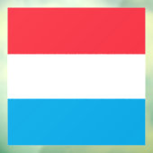 Luxemburgse vlag raamsticker (Vel 3)