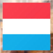 Luxemburgse vlag raamsticker (Vel 2)