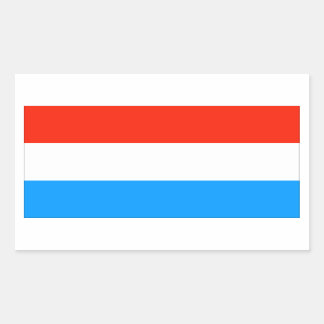 Luxemburgse vlag rechthoekige sticker