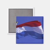 Luxemburgse vlag RF) Magneet (Voorkant / Achterkant)