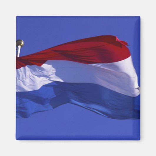 Luxemburgse vlag RF) Magneet (Voorkant)