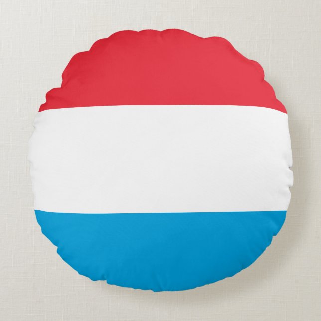 Luxemburgse vlag rond kussen (Voorkant)