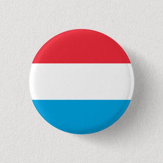 Luxemburgse vlag ronde button 3,2 cm (Voorkant)