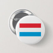 Luxemburgse vlag ronde button 5,7 cm (Voorkant /achterkant)