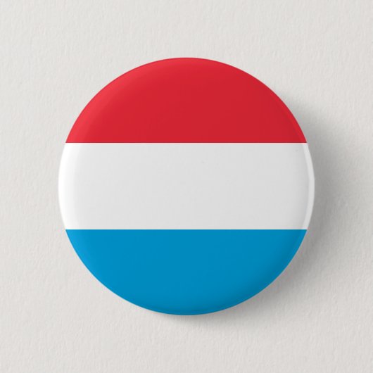 Luxemburgse vlag ronde button 5,7 cm (Voorkant)