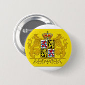Luxemburgse vlag ronde button 5,7 cm (Voorkant /achterkant)
