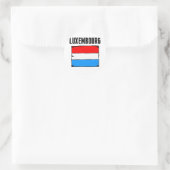 Luxemburgse vlag ronde sticker (Tas)