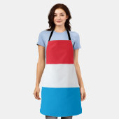 Luxemburgse vlag schort (Gedragen)