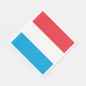 Luxemburgse vlag servet (Hoek)