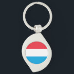 Luxemburgse vlag sleutelhanger<br><div class="desc">Patriottische vlag van Luxemburg.</div>
