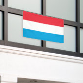 Luxemburgse vlag spandoek (Buitenkant Gebouw)