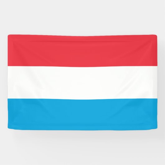 Luxemburgse vlag spandoek (Horizontaal)