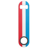 Luxemburgse vlag speed flessenopener (Voorkant)