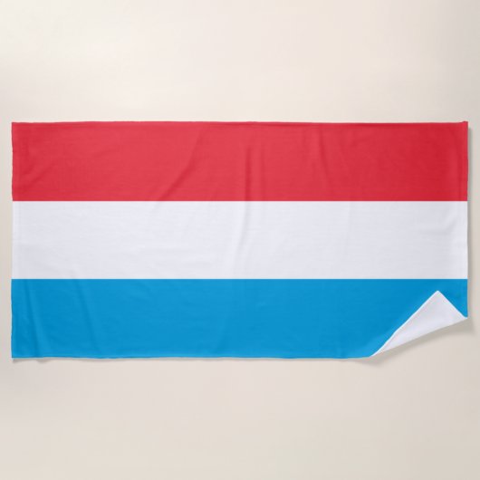 Luxemburgse vlag strandlaken (Voorkant)