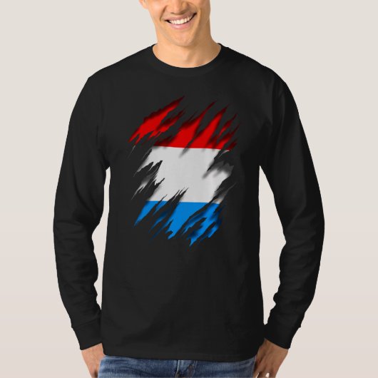 Luxemburgse vlag t-shirt (Voorkant)