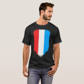 Luxemburgse vlag t-shirt (Voorkant volledig)